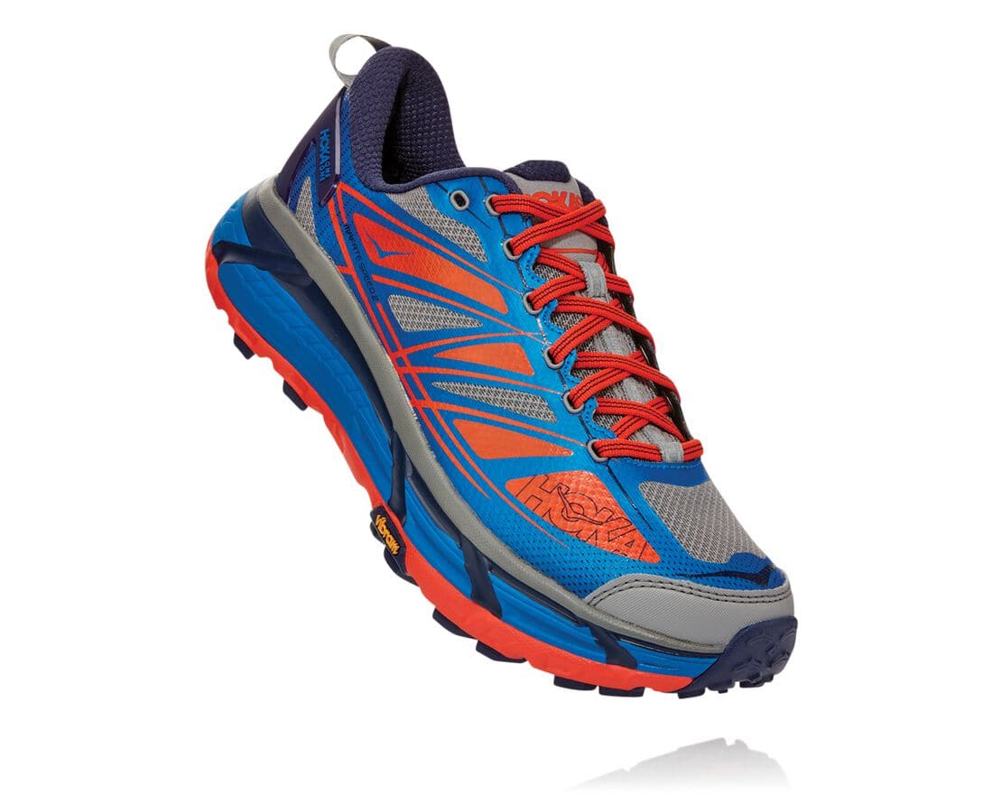 Hoka One One Mafate Speed 2 Philippines - Men's Trail Running Shoes - Royal Blue / Red | CH6945720